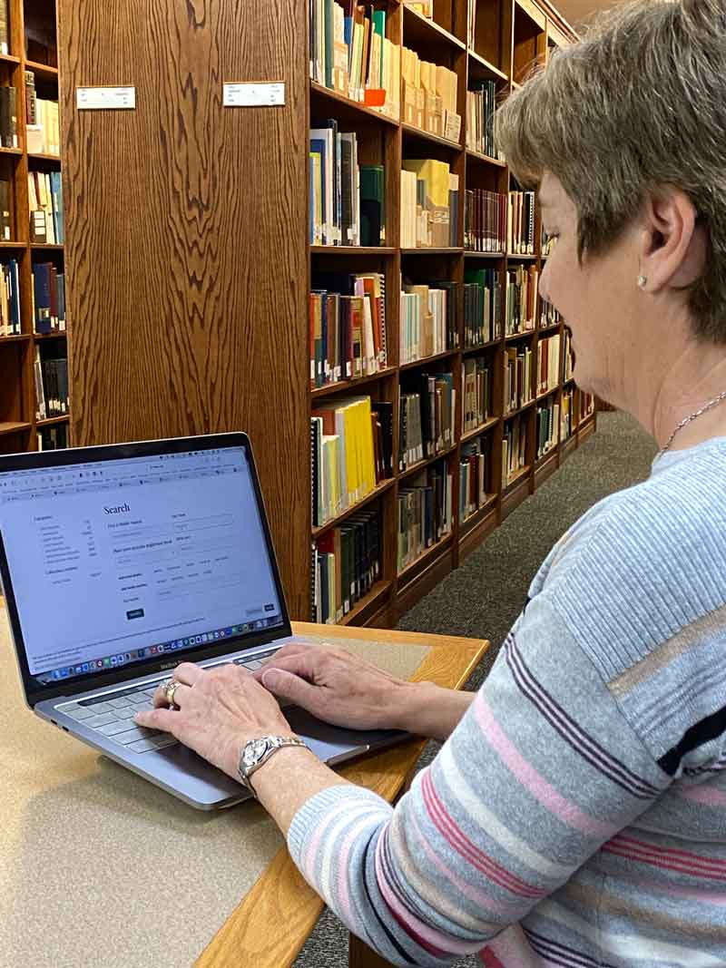 Searching the online genealogy database